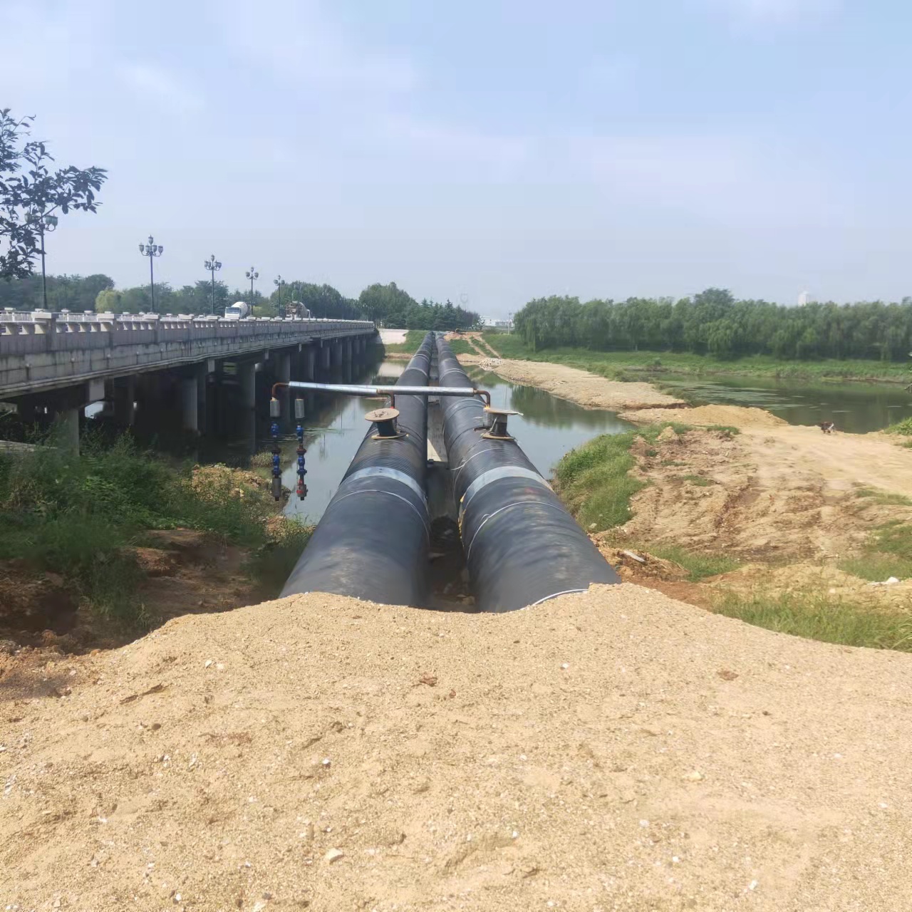 四更镇输油管道清洗